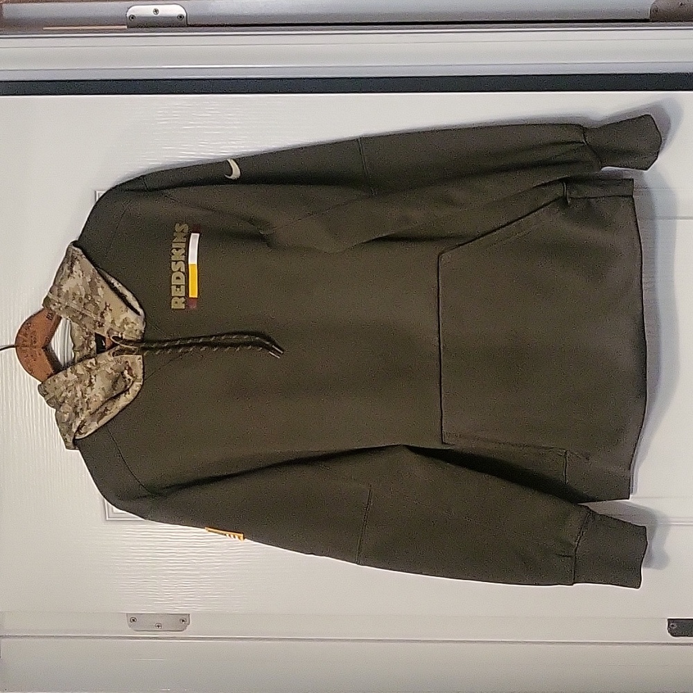 NFL Onfield Apparel Hoodie - Nike Dri-Fit - GUC - Camo & Green - K